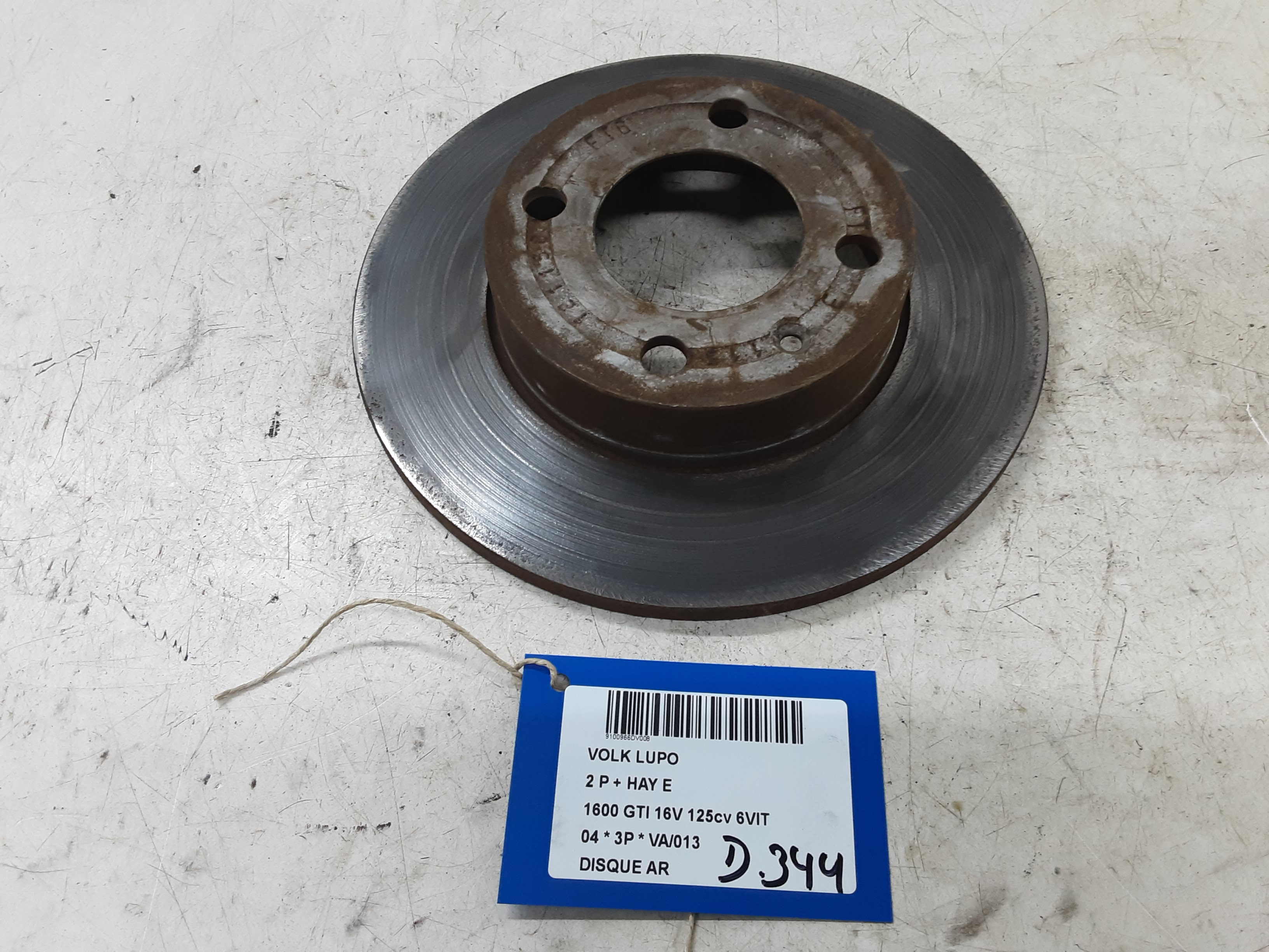 REMSCHIJF ACHTER Vw LUPO