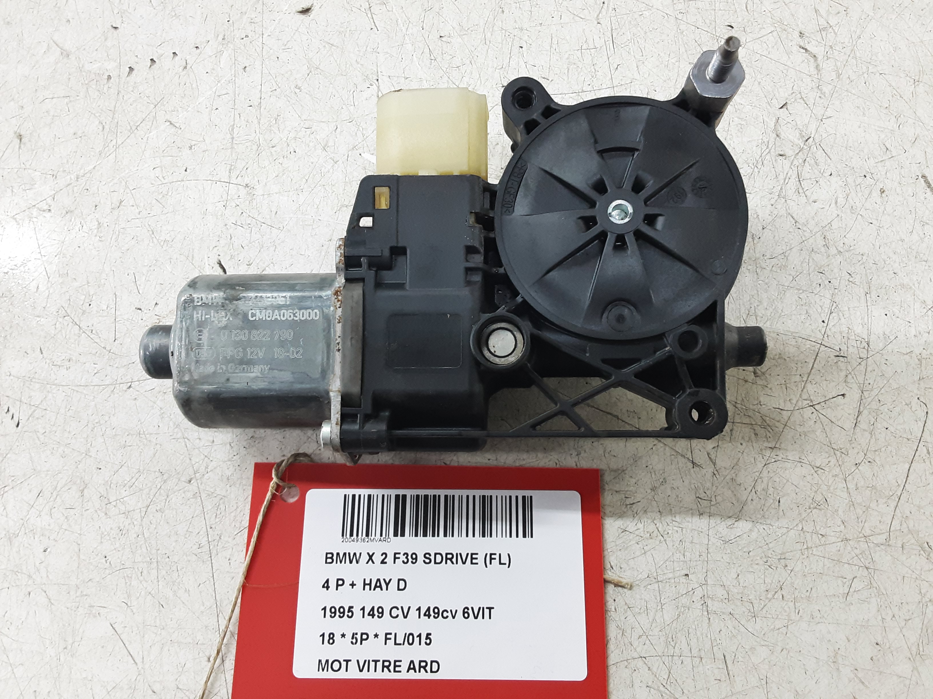 MOTOR RUITMECHANISME ACHTER RECHTS Bmw X 2 F39 03/18+