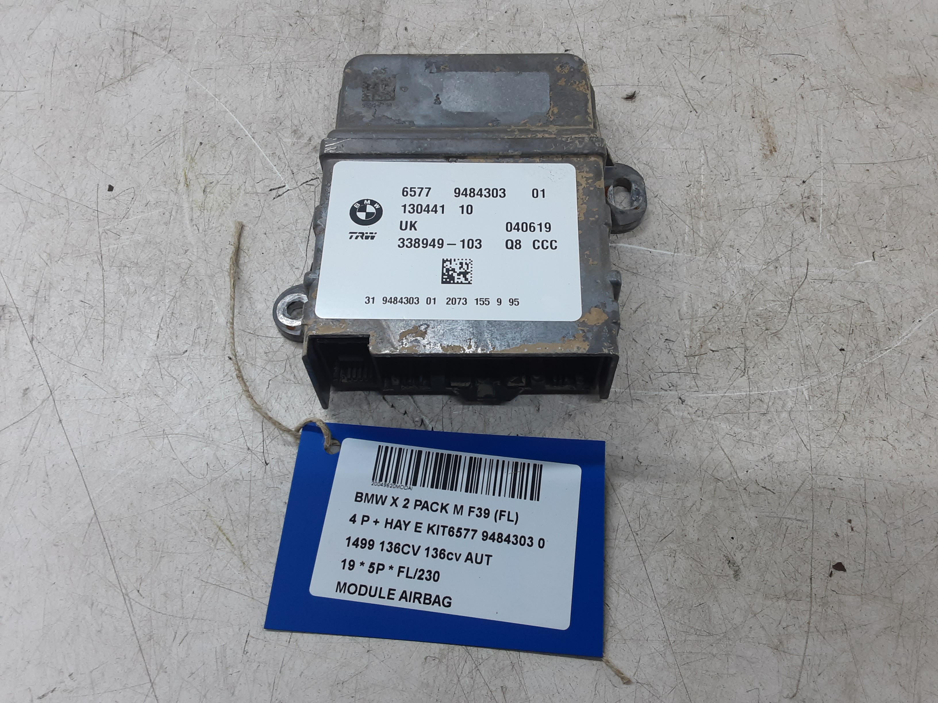 AIRBAG MODULE Bmw X 2 F39 03/18+