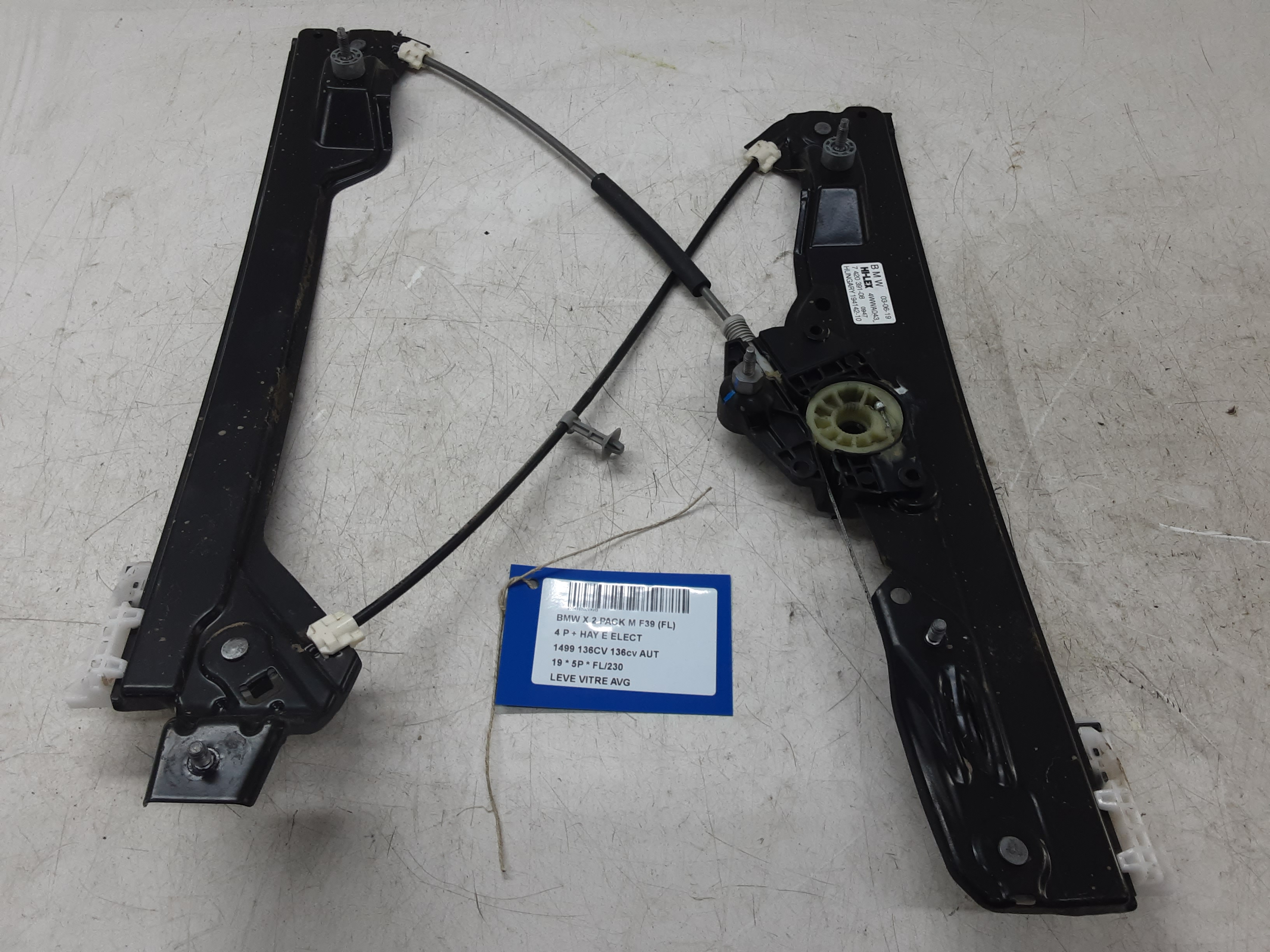 RUITMECHANISME VOOR LINKS Bmw X 2 F39 03/18+