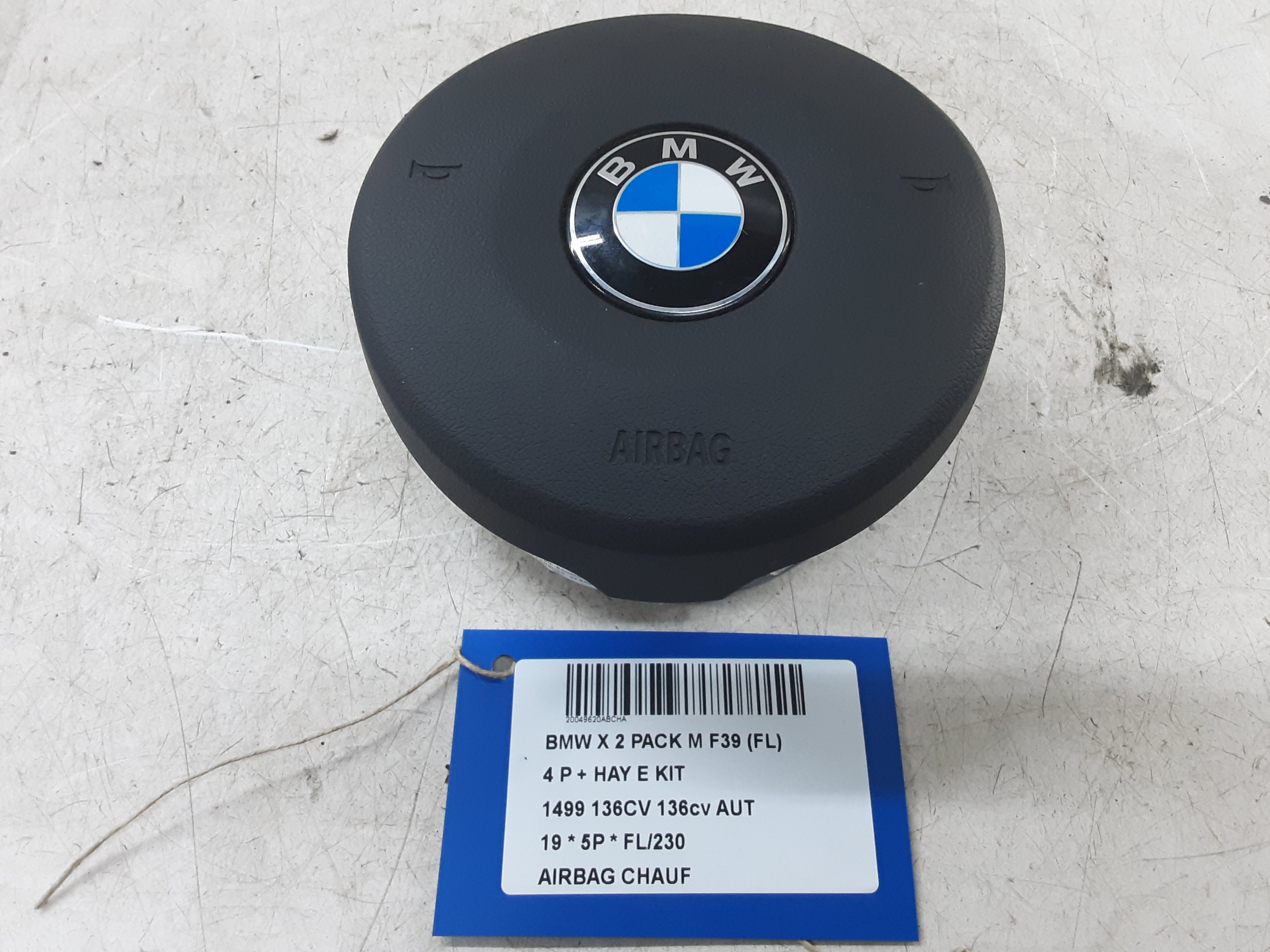 AIRBAG STUUR Bmw X 2 F39 03/18+