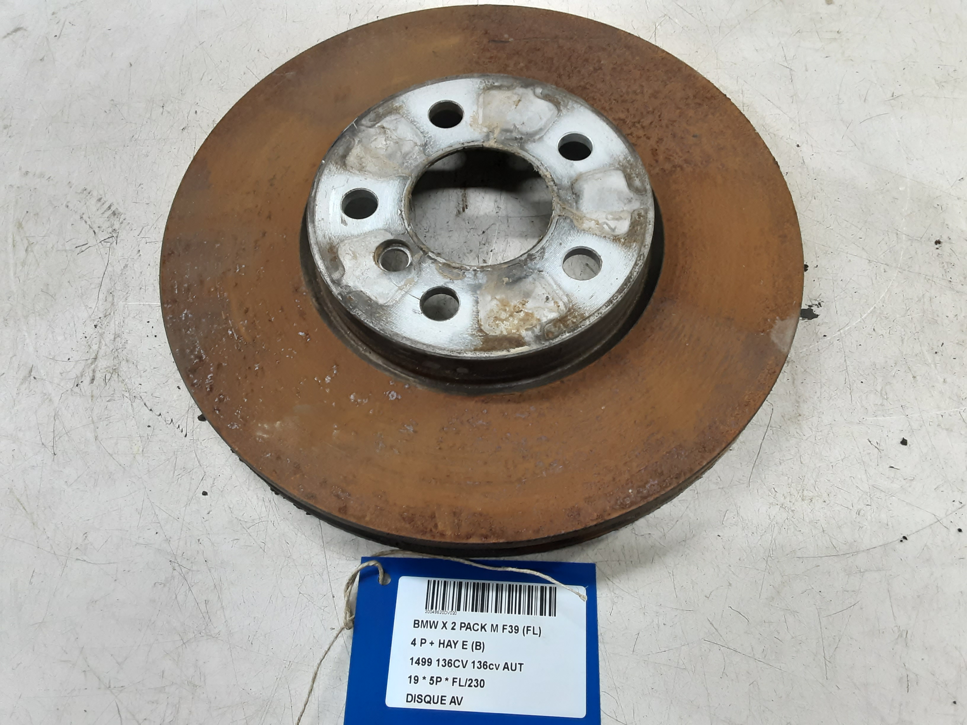 DISQUE AVANT Bmw X 2 F39 03/18+