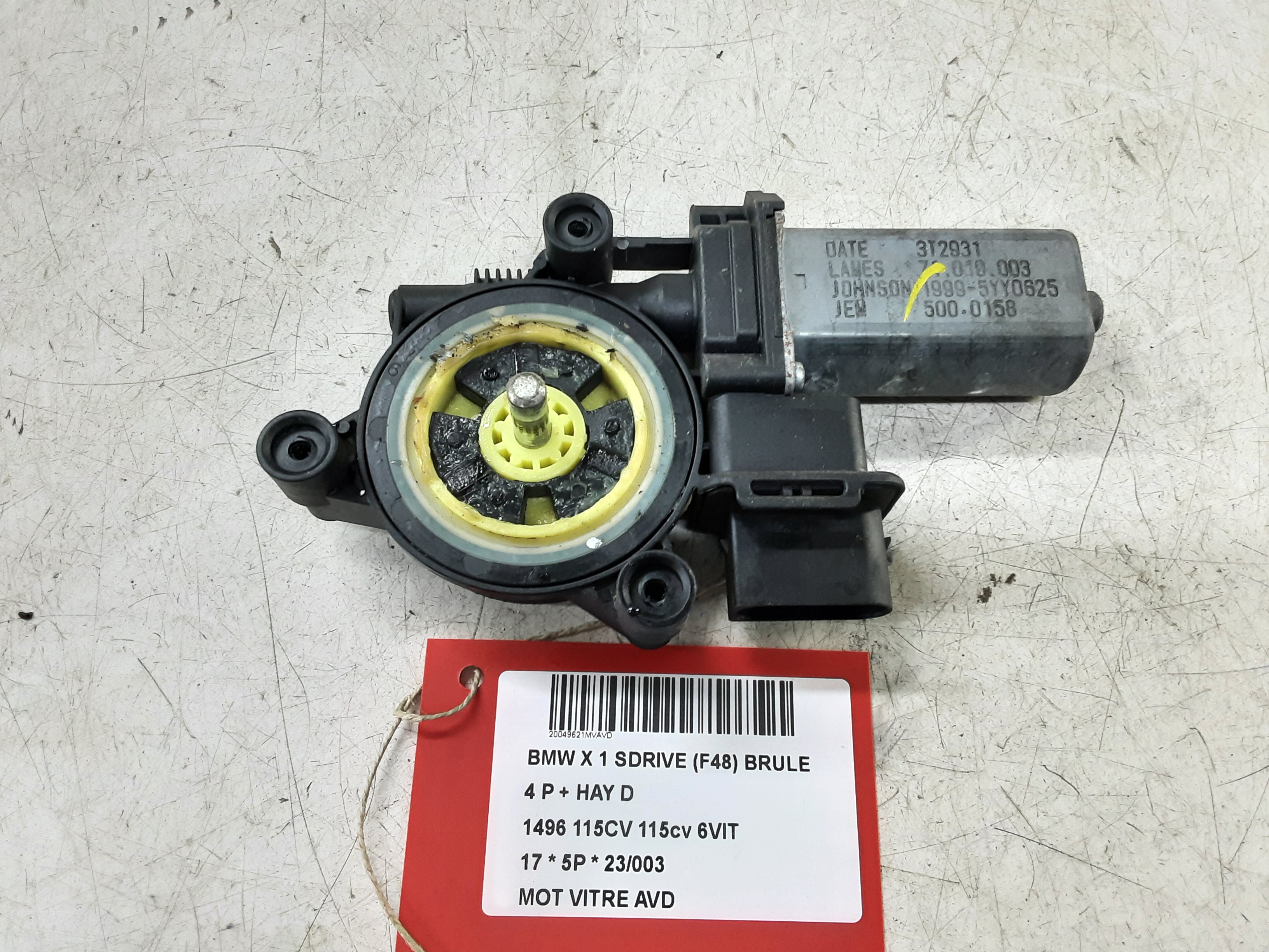 MOTEUR DE VITRE DE PORTE AVANT DROITE Bmw X1 F48 09/15 - 7/19