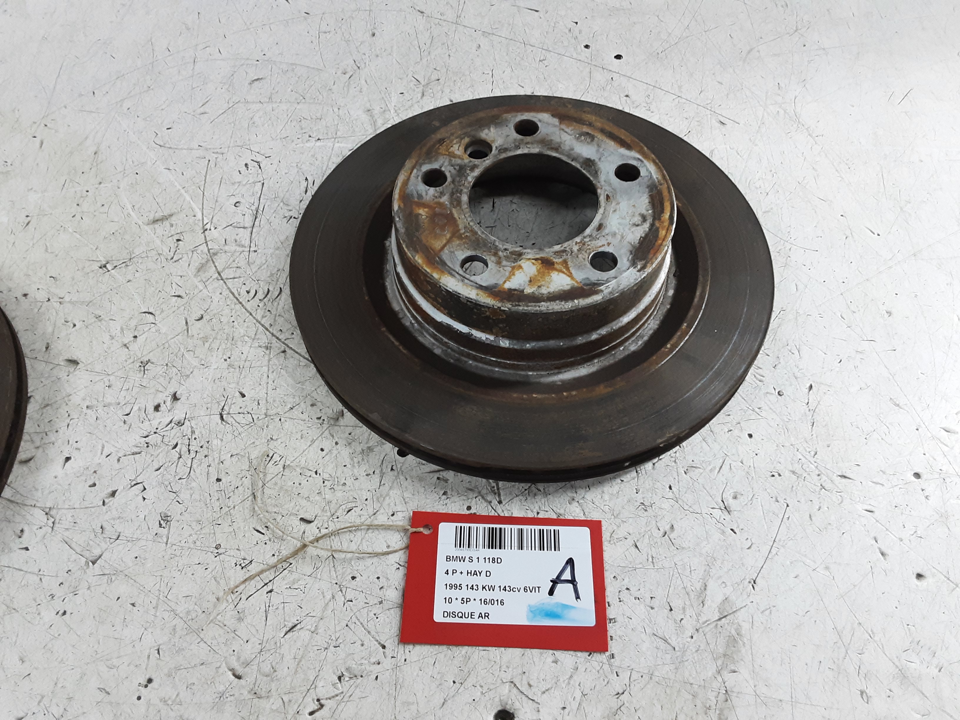 REMSCHIJF ACHTER Bmw 1 E81/87 4/07 - 12