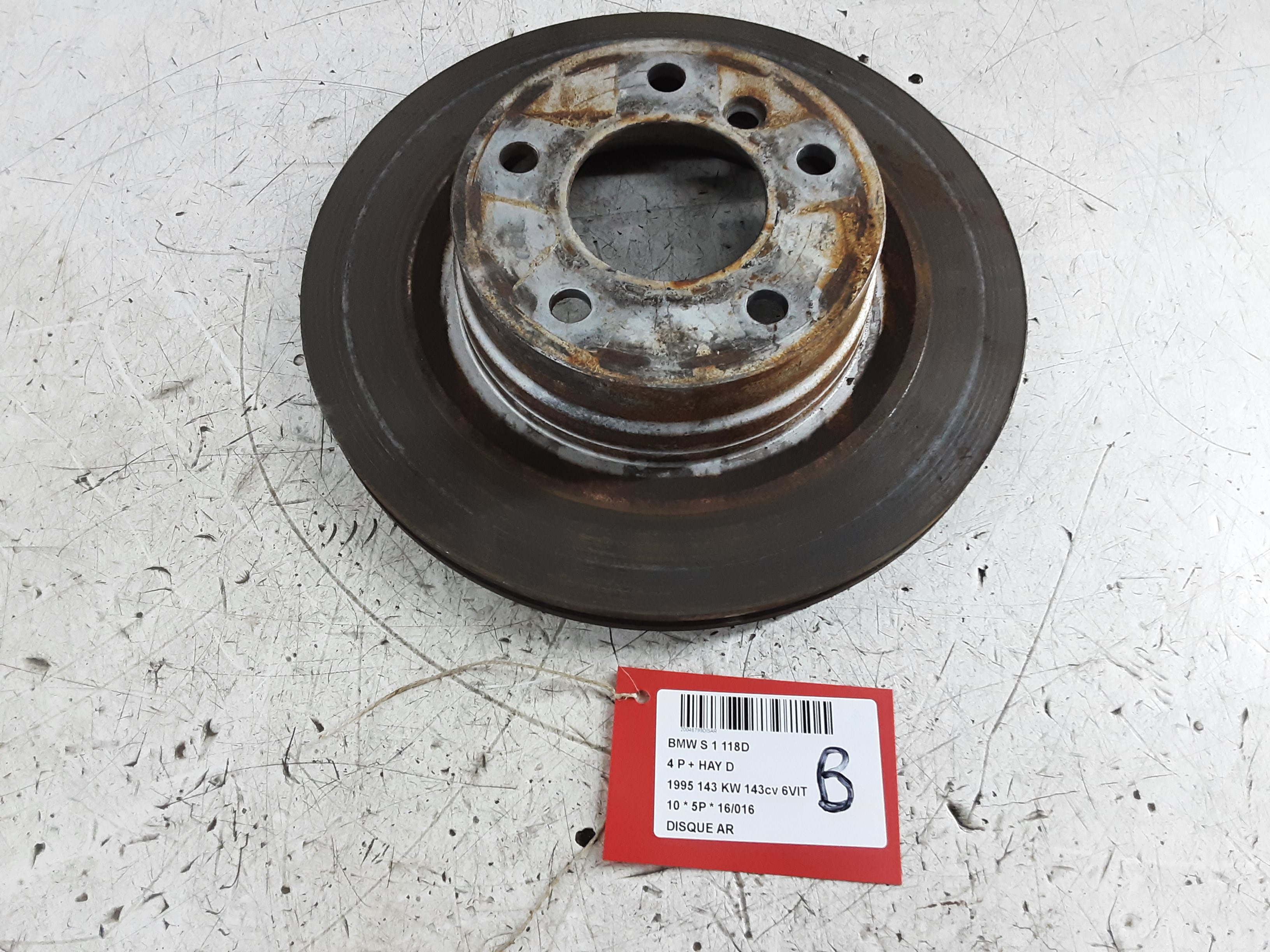 REMSCHIJF ACHTER Bmw 1 E81/87 4/07 - 12