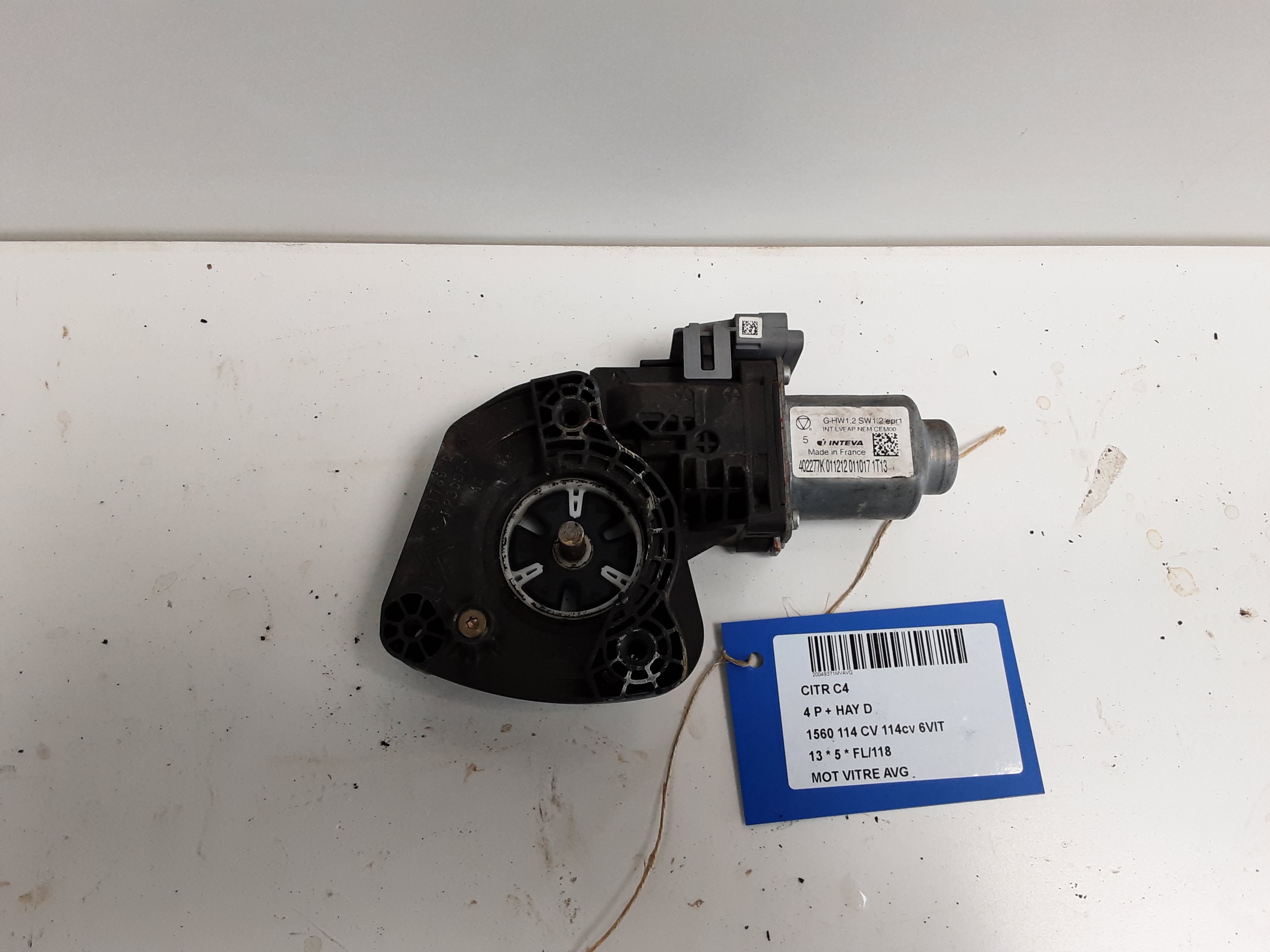 MOTOR RUITMECHANISME VOOR LINKS Citroen C4 11/10-18