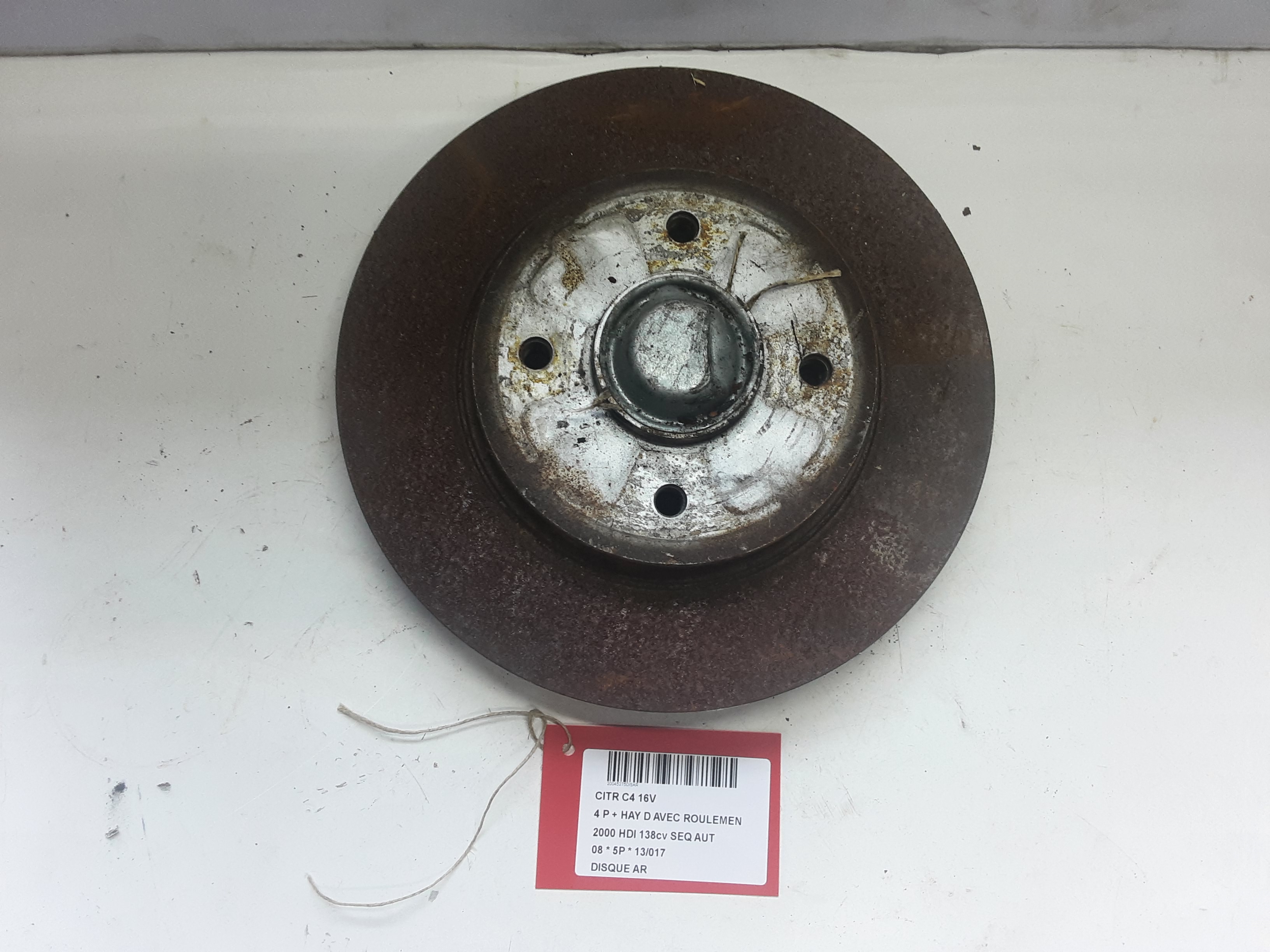 DISQUE ARRIERE Citroen C4 PICASSO 02/07 - 13