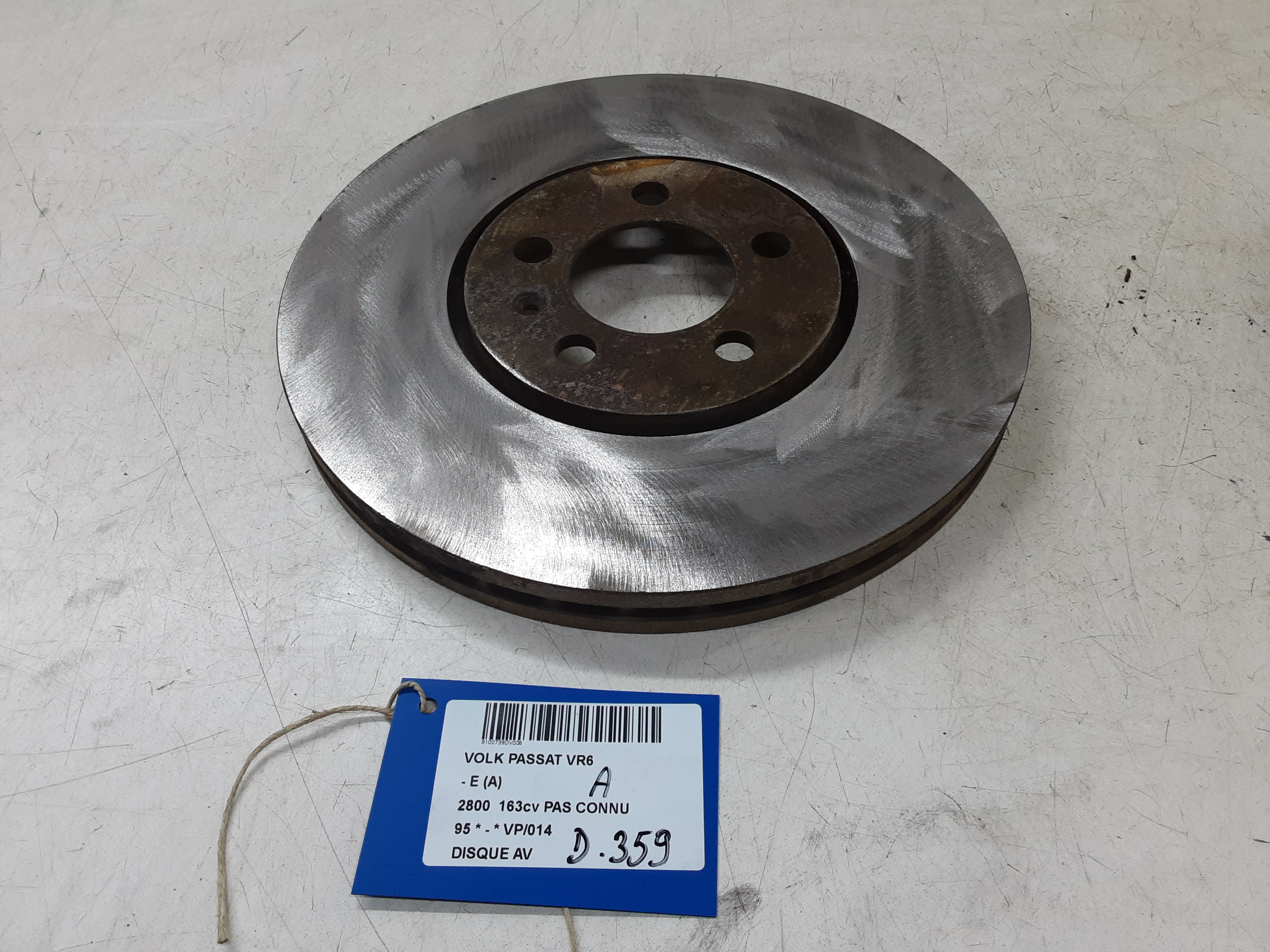 REMSCHIJF VOOR Vw PASSAT 10/93 &gt; 10/96