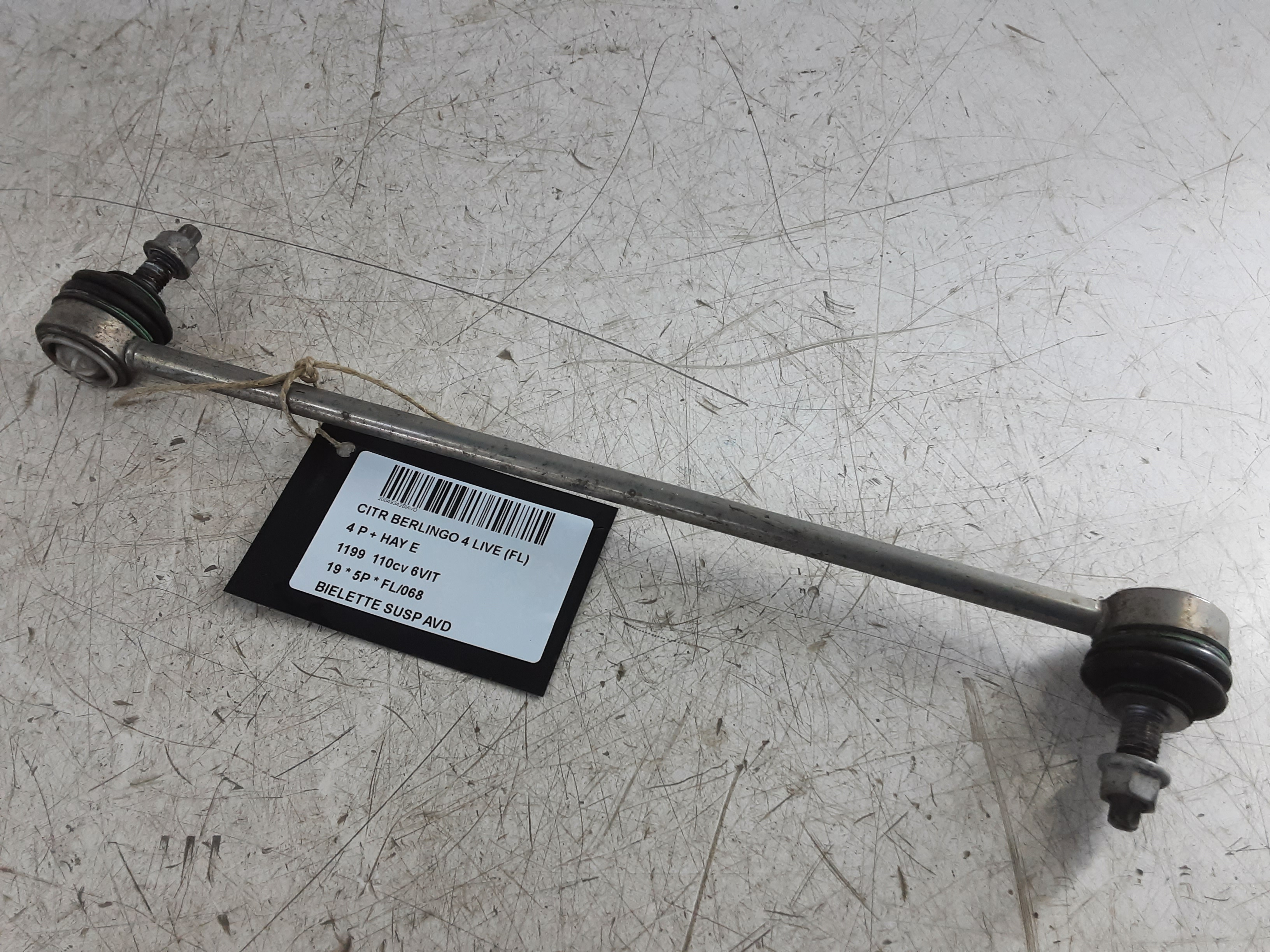 REACTIESTANG VOOR RECHTS Citroen BERLINGO 9/18+