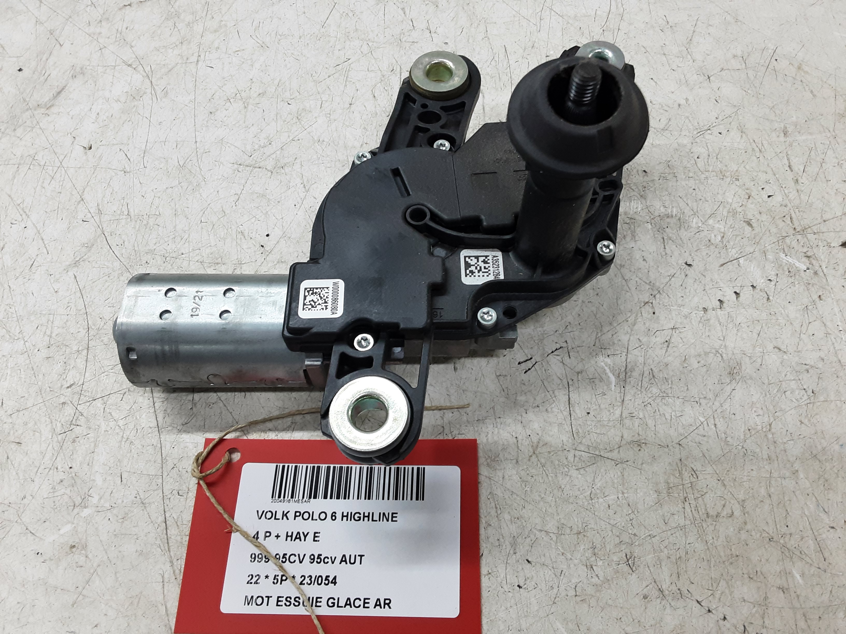 RUITENWISSERMOTOR ACHTER Vw Polo