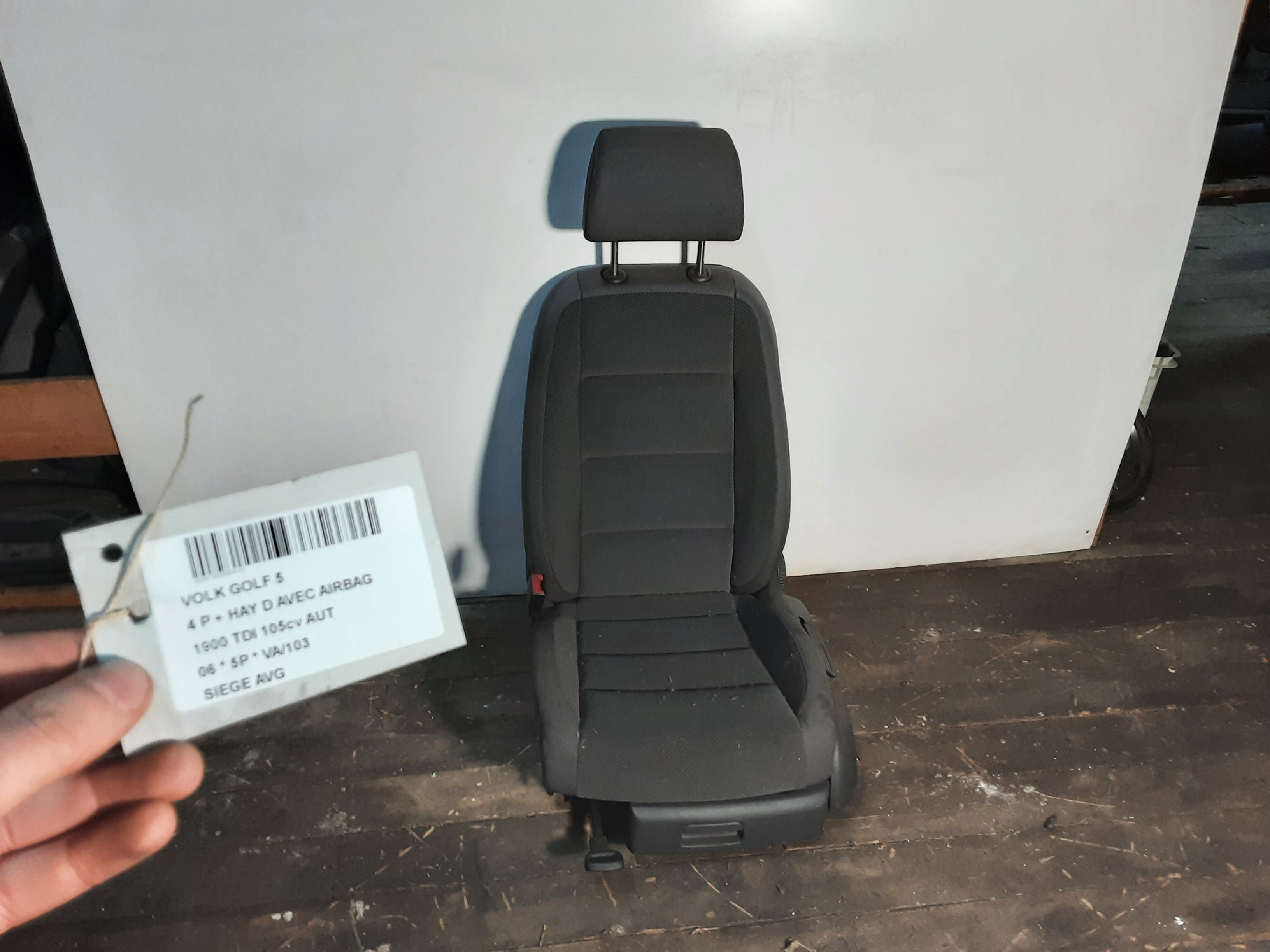 STOEL VOOR LINKS Vw Golf