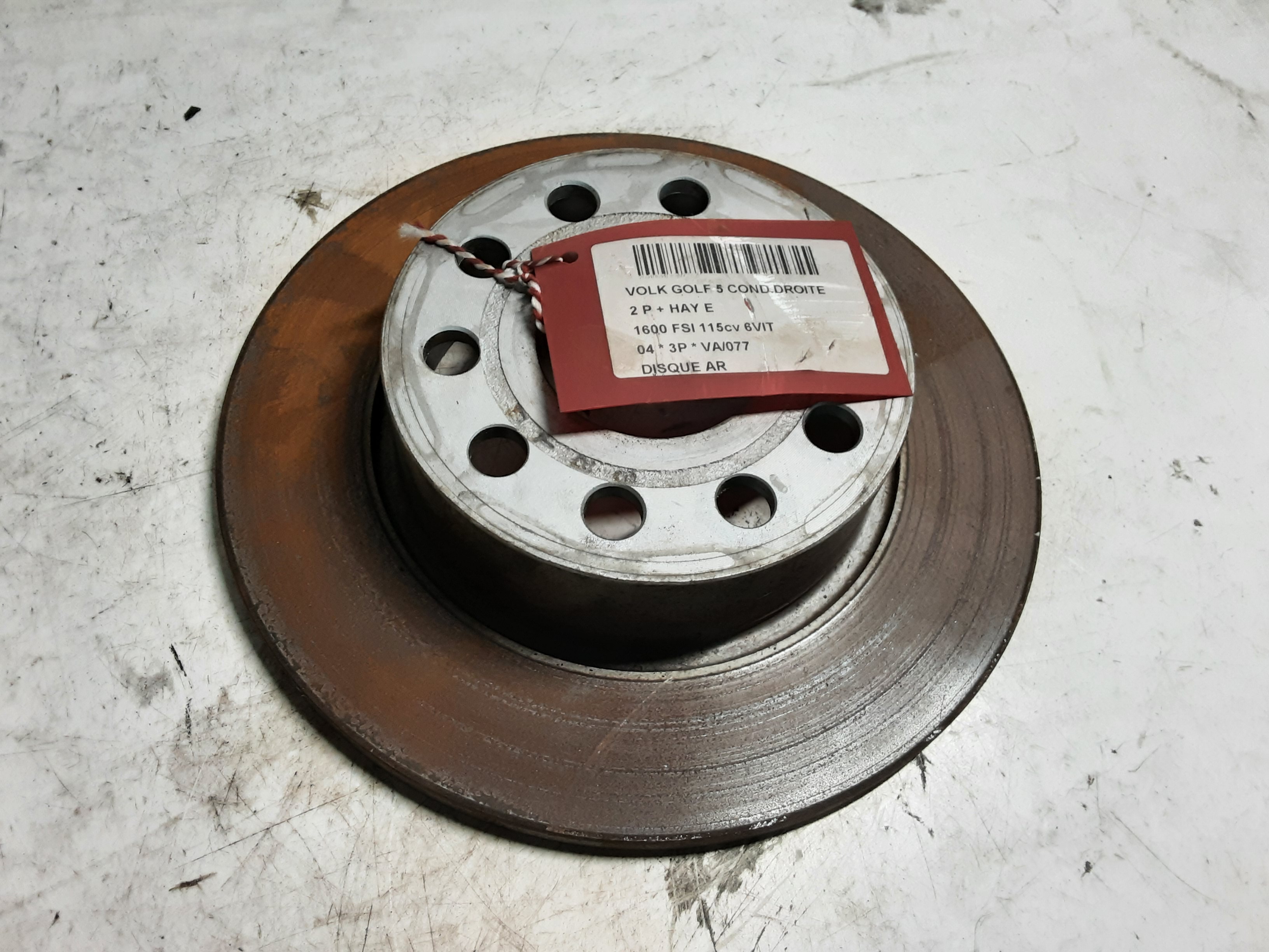 REMSCHIJF ACHTER Vw GOLF V 11/03 - 08