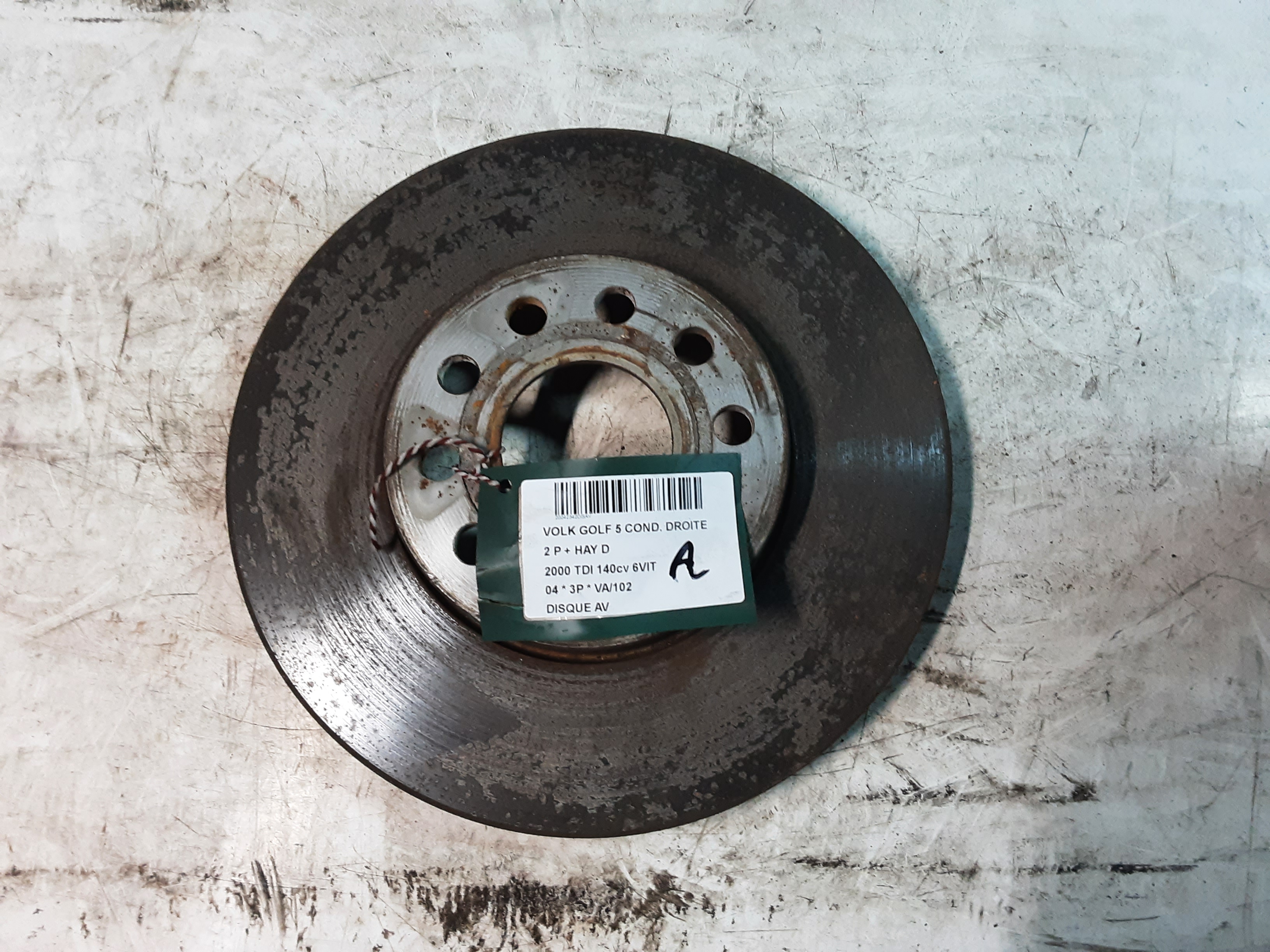 REMSCHIJF VOOR Vw GOLF V 11/03 - 08
