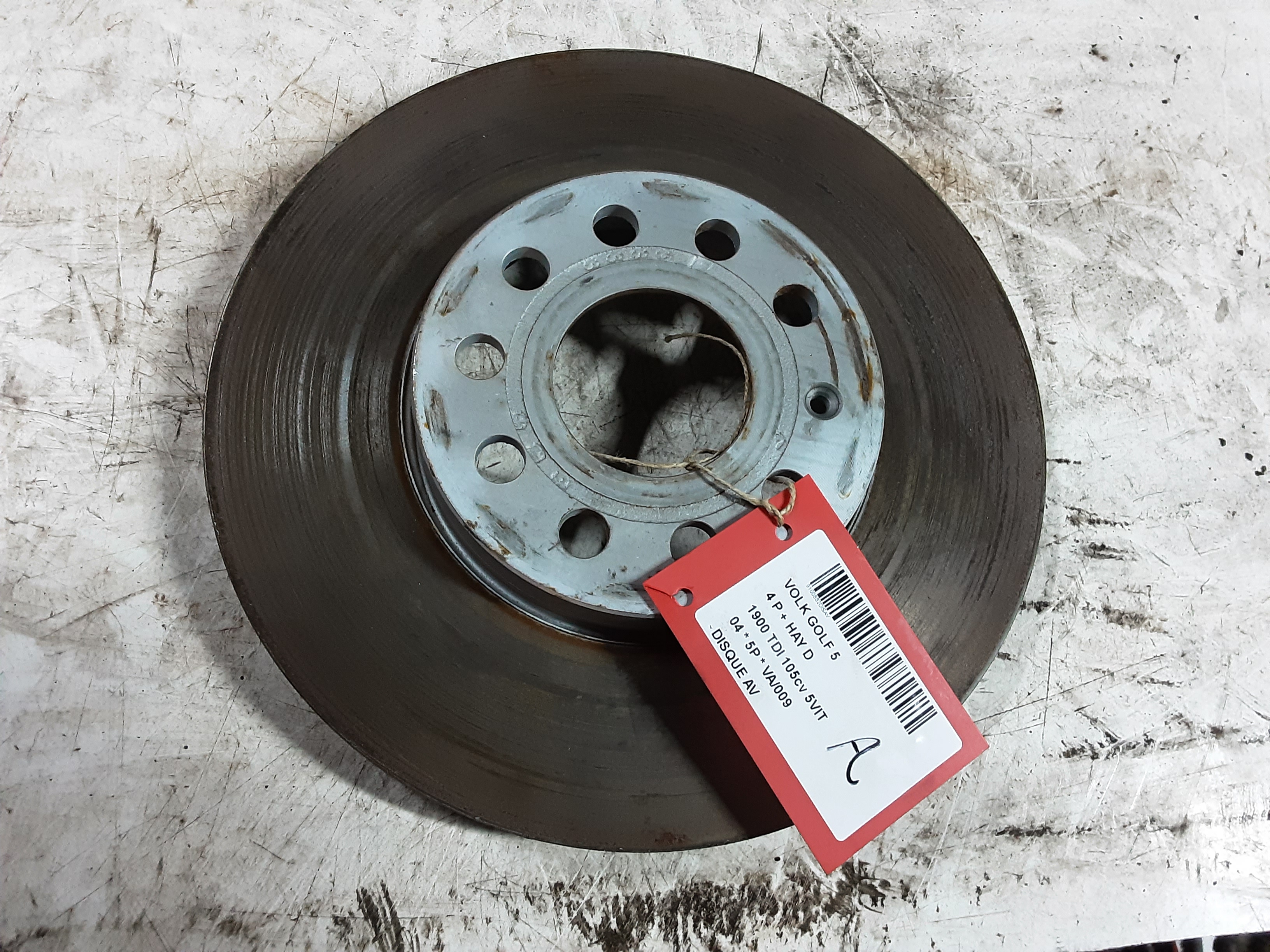 DISQUE AVANT Vw GOLF V 11/03 - 08