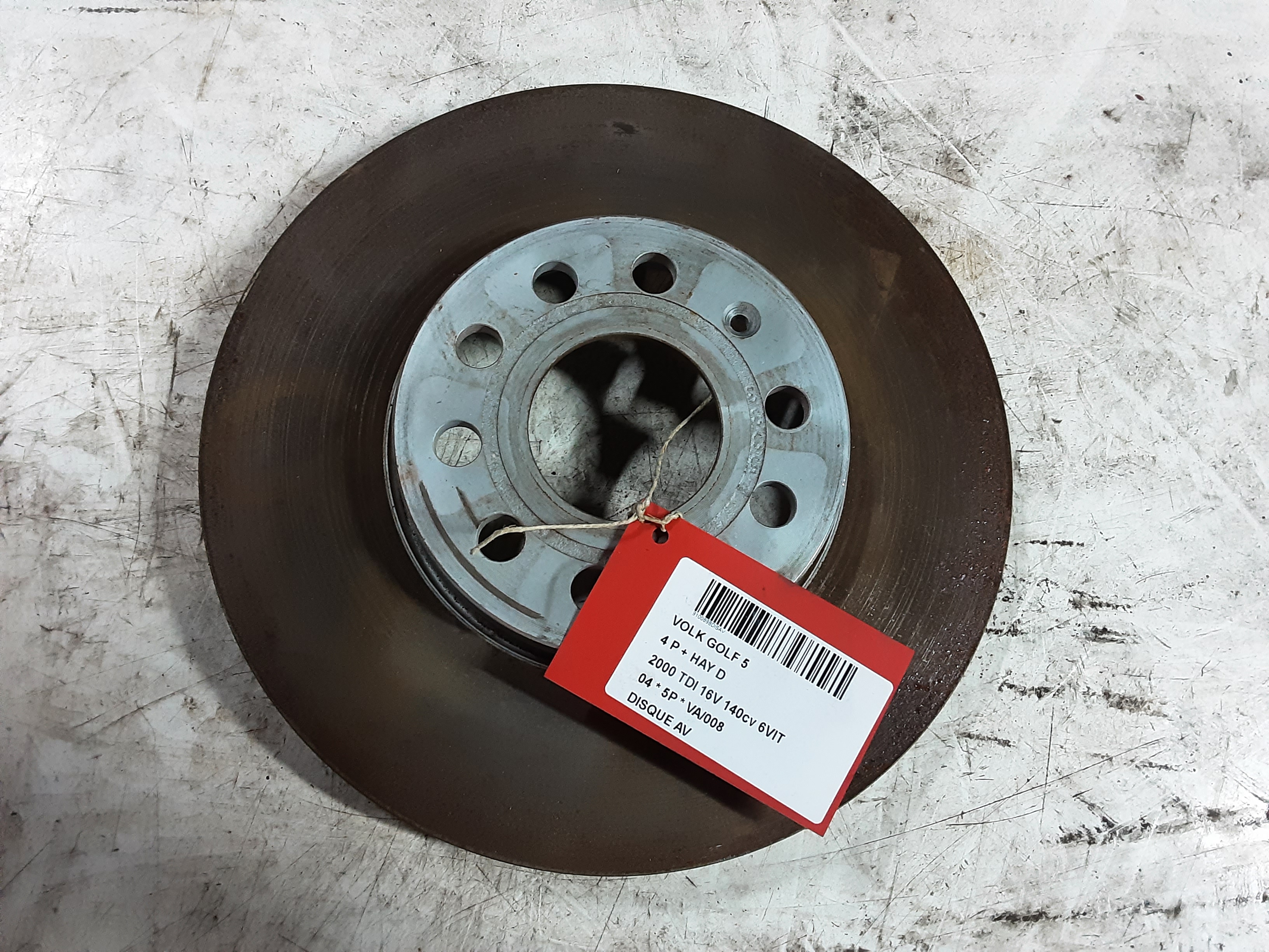 REMSCHIJF VOOR Vw GOLF V 11/03 - 08