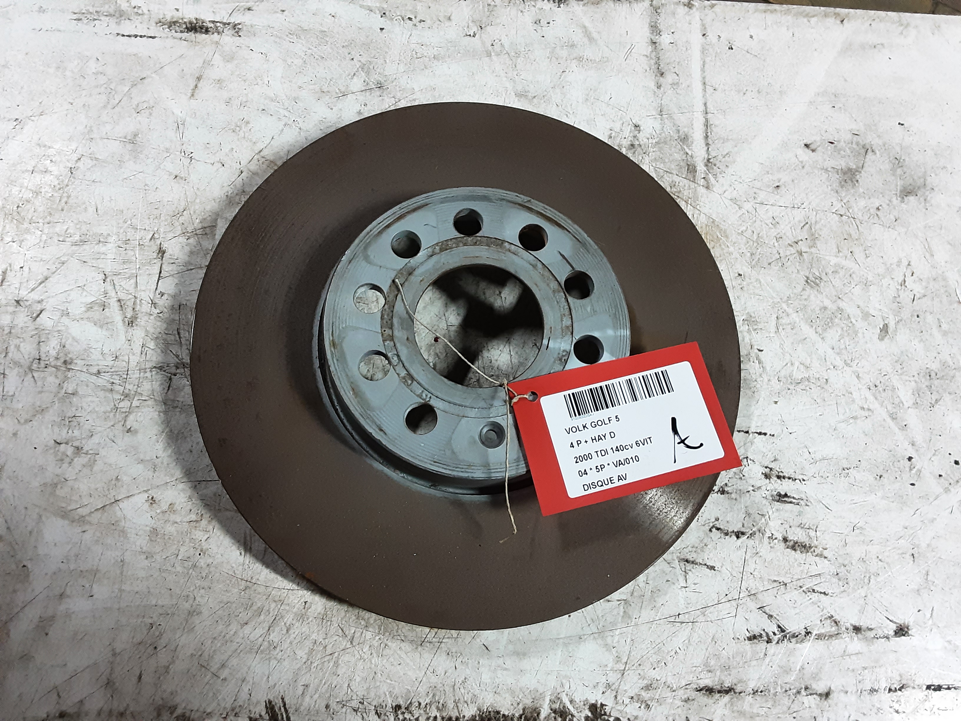 REMSCHIJF VOOR Vw GOLF V 11/03 - 08