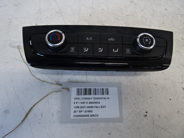 BEDIENINGSPANEEL AIRCO Opel CORSA F 07/19+