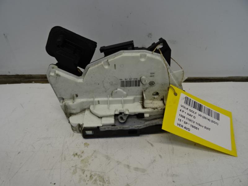 VERROUILLAGE DE PORTE AVANT DROITE Vw GOLF VII 11/12 - 17