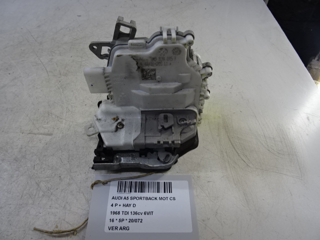 VERGRENDELING ACHTER LINKS Audi A5 (3) 5/16+