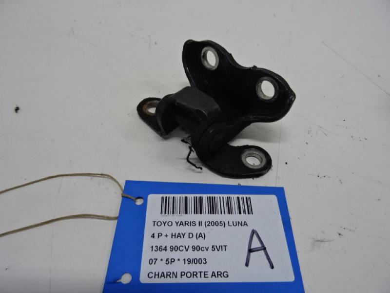 CHARNIERE DE PORTE ARRIERE GAUCHE Toyota YARIS (2) 1/06 - 3/09