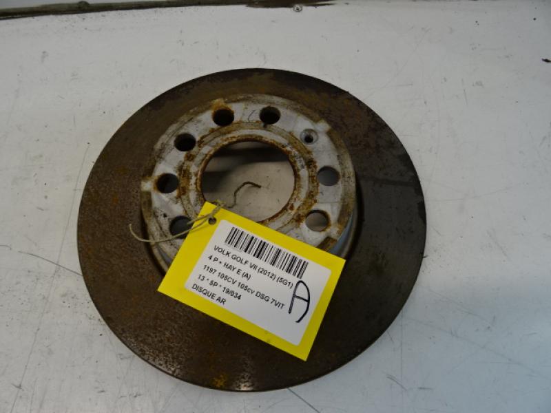 BREMSSCHEIBE HINTEN Vw GOLF VII 11/12 - 17