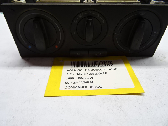 BEDIENINGSPANEEL AIRCO Vw GOLF IV 11/97 - 03