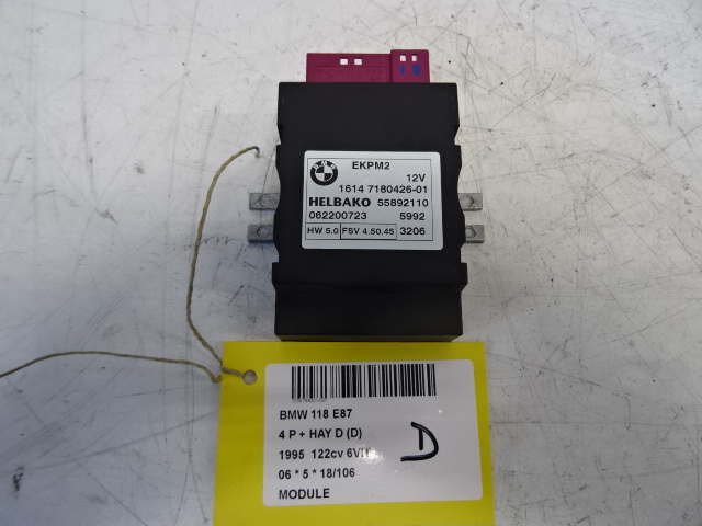 MODULE Bmw 1 E87 9/04 - 4/07
