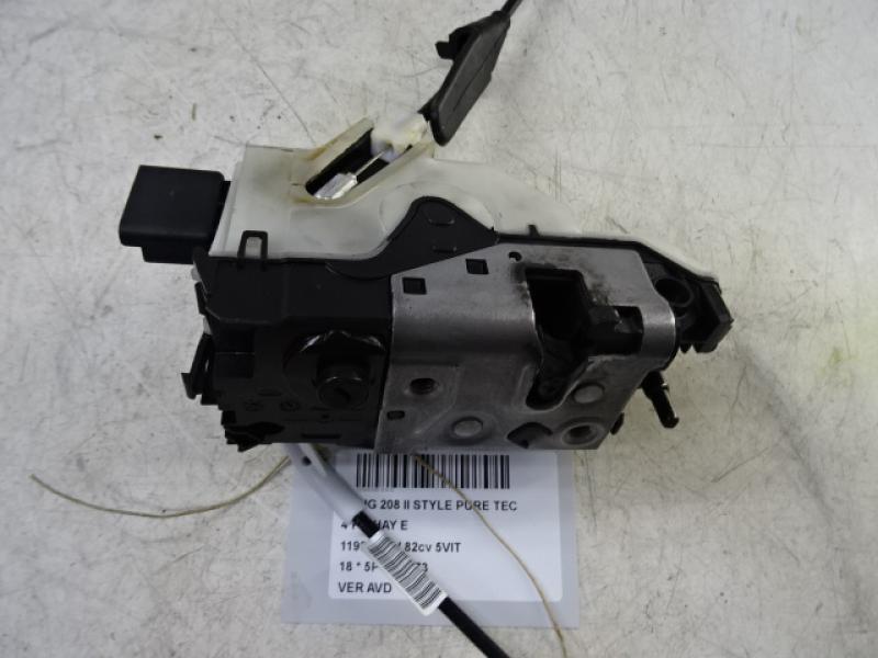 VERROUILLAGE DE PORTE AVANT DROITE Peugeot 208 8/15 - 20
