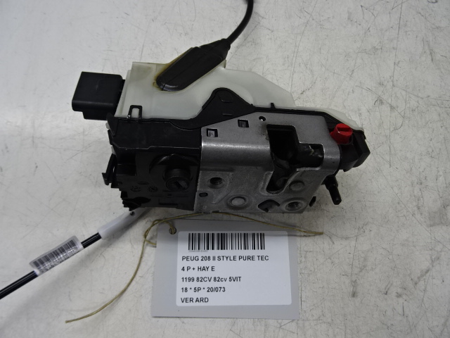 VERGRENDELING ACHTER RECHTS Peugeot 208 8/15 - 20