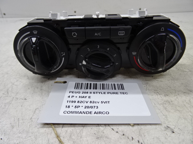 COMMANDE D&#039;AIRCO Peugeot 208 8/15 - 20