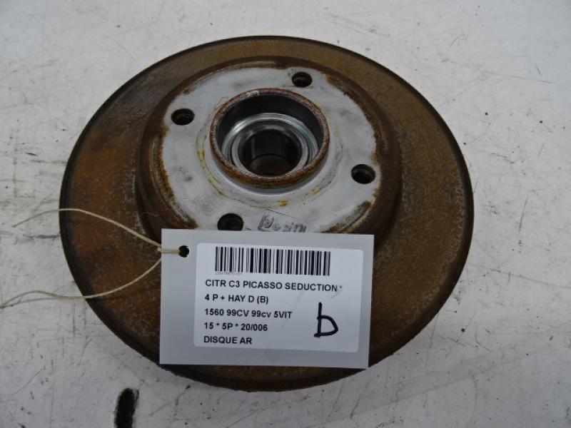 REMSCHIJF ACHTER Citroen C3 PICASSO 09+