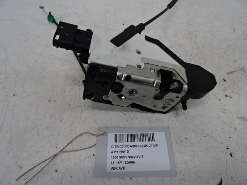 VERROUILLAGE DE PORTE AVANT DROITE Citroen C3 PICASSO 09+