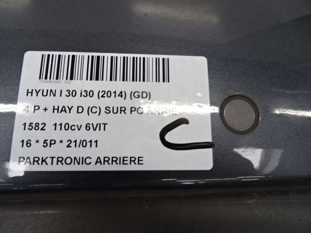 PARKTRONIC ARRIERE Hyundai I30 3/15 - 17