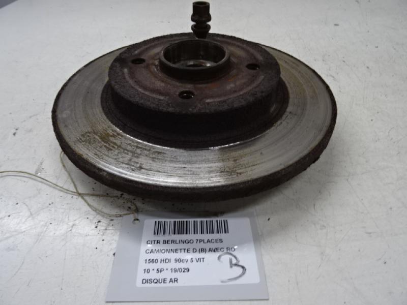 DISQUE ARRIERE Citroen BERLINGO 08 - 18