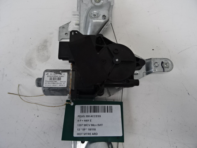 MOTOR RUITMECHANISME ACHTER RECHTS Peugeot 308 (1) 9/07 - 14