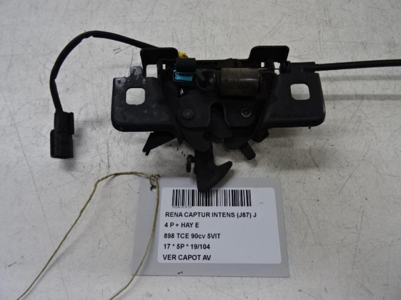 VERGRENDELING MOTORKAP Renault CAPTUR (1) 5/17 - 01/20 FaceLift