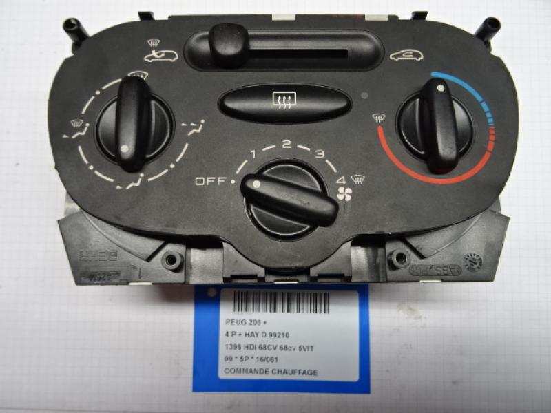 HEATER SWITCH Peugeot 206+ 09+