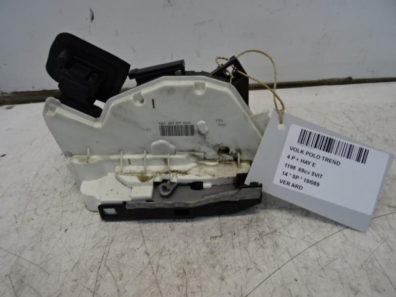 VERROUILLAGE DE PORTE ARRIERE DROITE Vw POLO (6R) 6/09 - 4/14