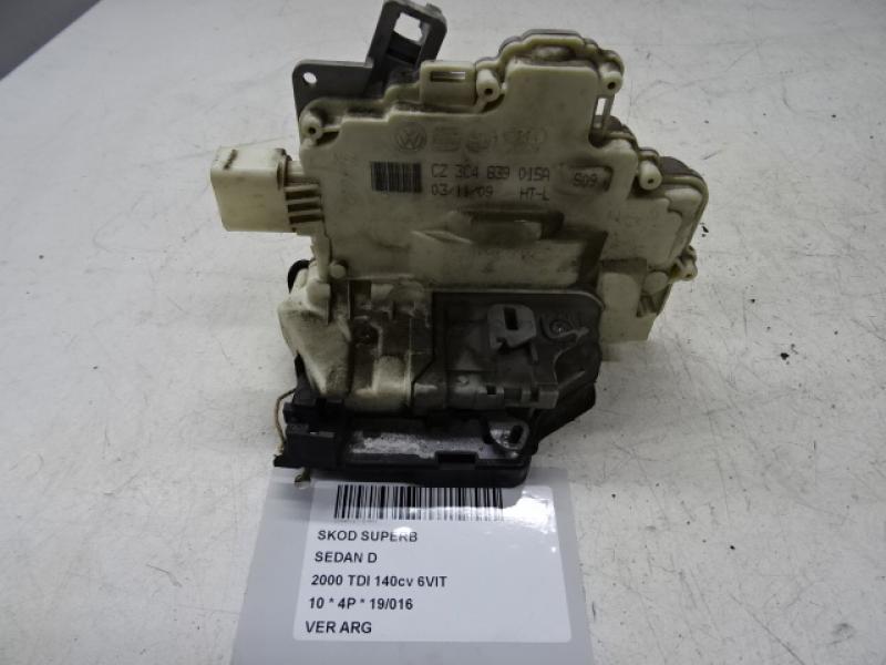 VERGRENDELING ACHTER LINKS Skoda SUPERB B6 (3T)  08 - 13