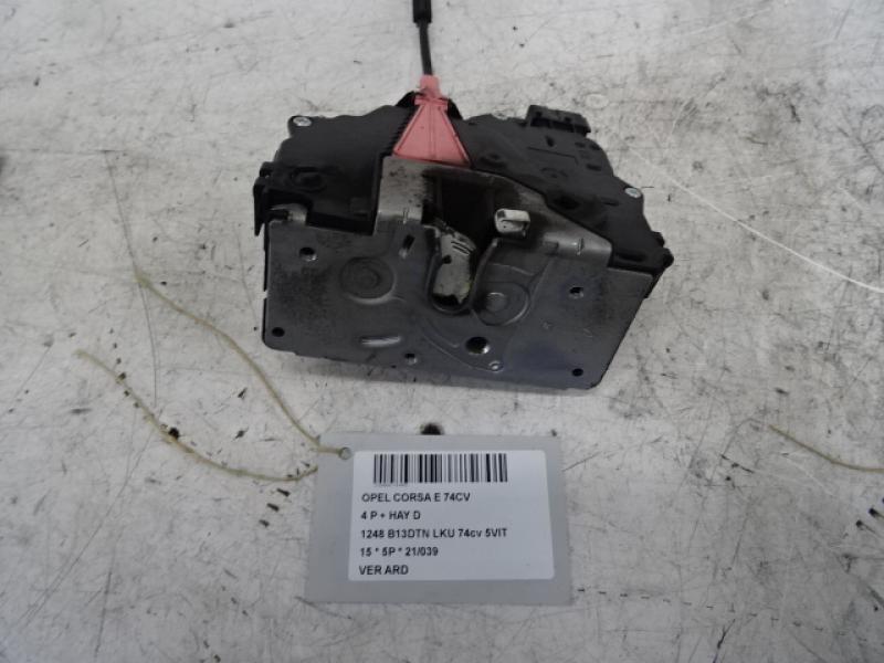 VERGRENDELING ACHTER RECHTS Opel CORSA E 10/14-  19