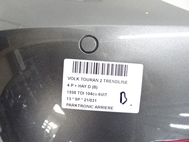 PARKEERSENSOREN ACHTER Vw TOURAN 08/10 - 15