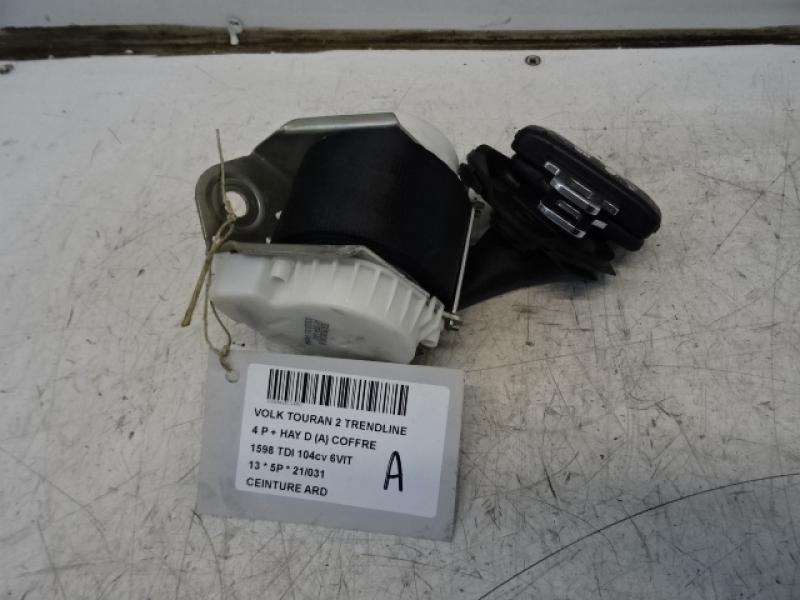 SICHERHEITTSGURT RECHTS HINTEN Vw TOURAN 08/10 - 15