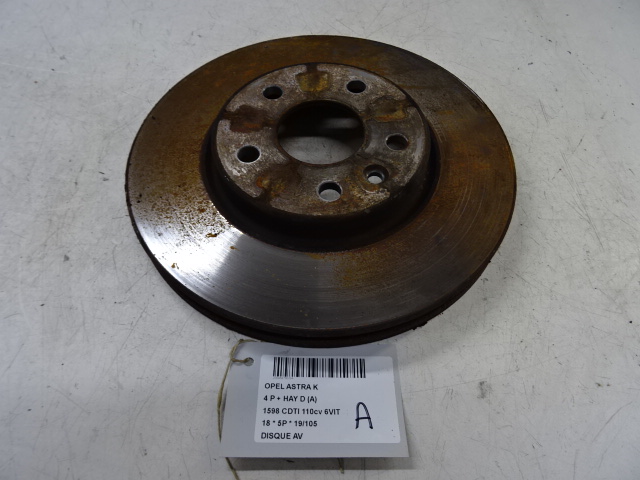 REMSCHIJF VOOR Opel ASTRA K 8/15 - 8/19 5P/D