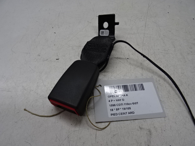 VEILIGHEIDSGORDEL VOET ACHTER RECHTS Opel ASTRA K 8/15 - 8/19 5P/D