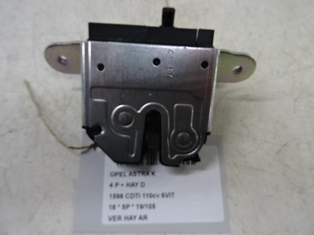 VERROUILLAGE DE HAYON ARRIERE Opel ASTRA K 8/15 - 8/19 5P/D