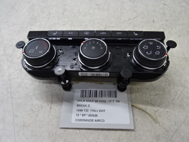 BEDIENINGSPANEEL AIRCO Vw GOLF VII 11/12 - 17