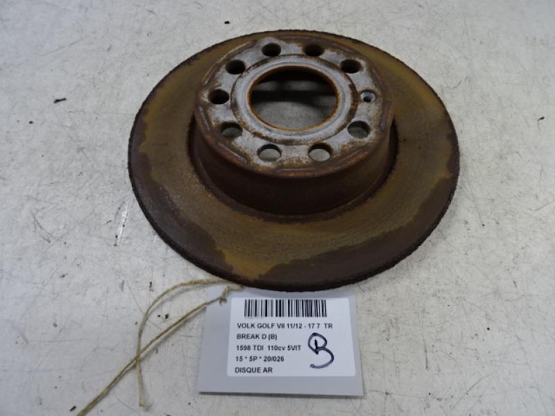 REAR BRAKE DISC Vw GOLF VII 11/12 - 17