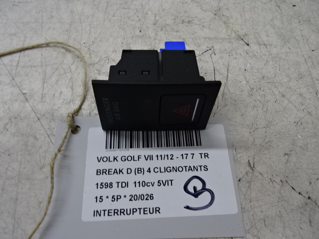 SCHAKELAAR Vw GOLF VII 11/12 - 17