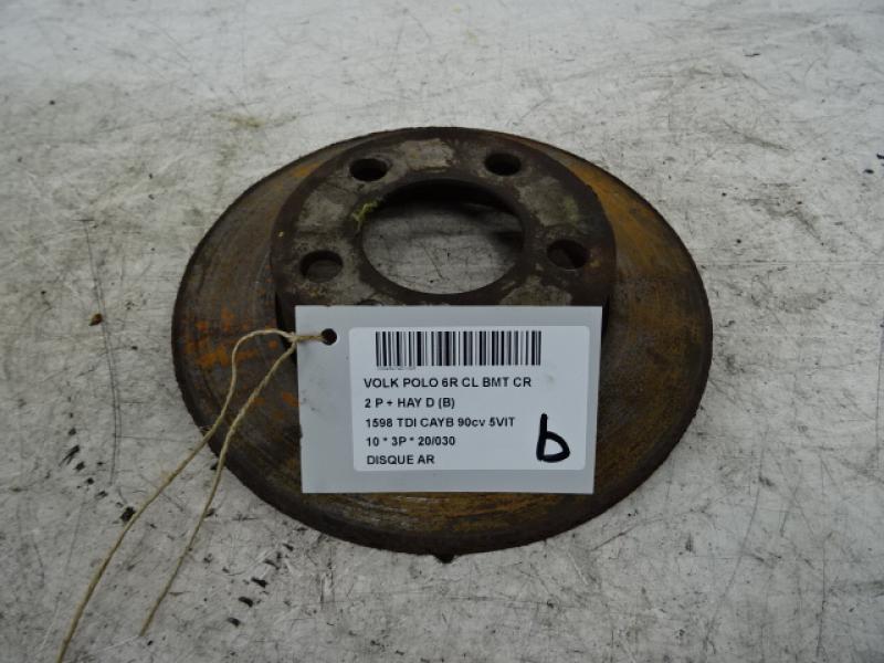 REMSCHIJF ACHTER Vw POLO (6R) 6/09 - 4/14