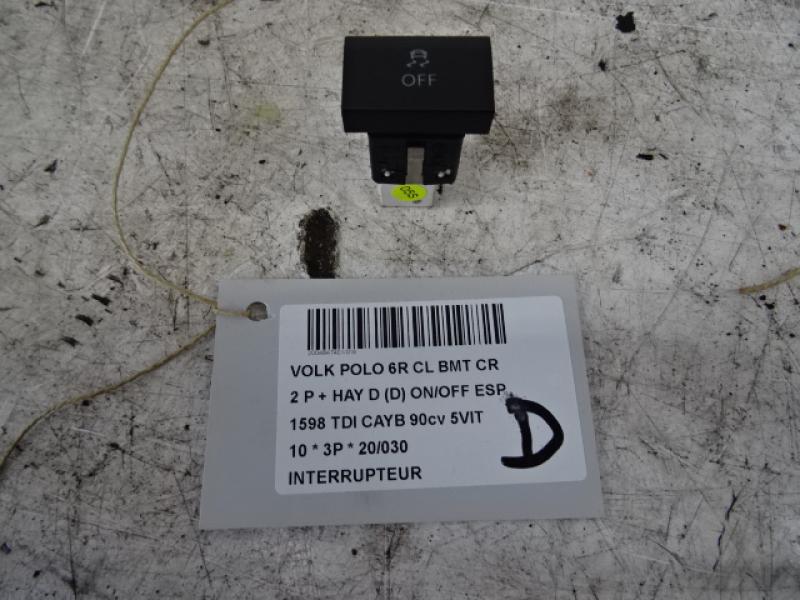 SCHAKELAAR Vw POLO (6R) 6/09 - 4/14